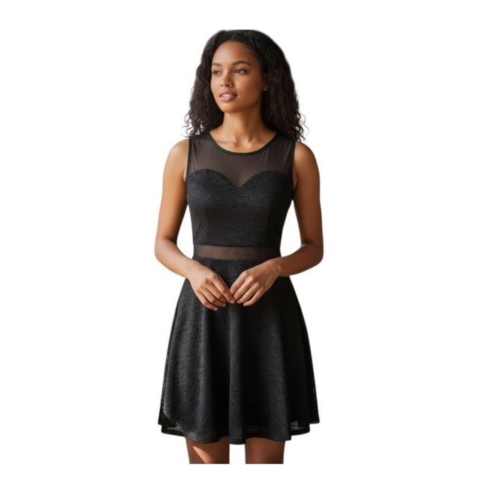 LIBERTY LOVE BLACK DRESS SZ.S EUC.